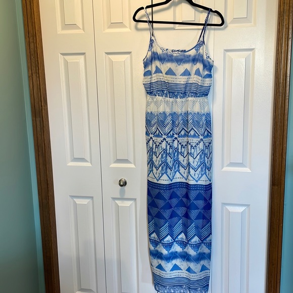 Old Navy blue and white dress. Size large US - Picture 1 of 4